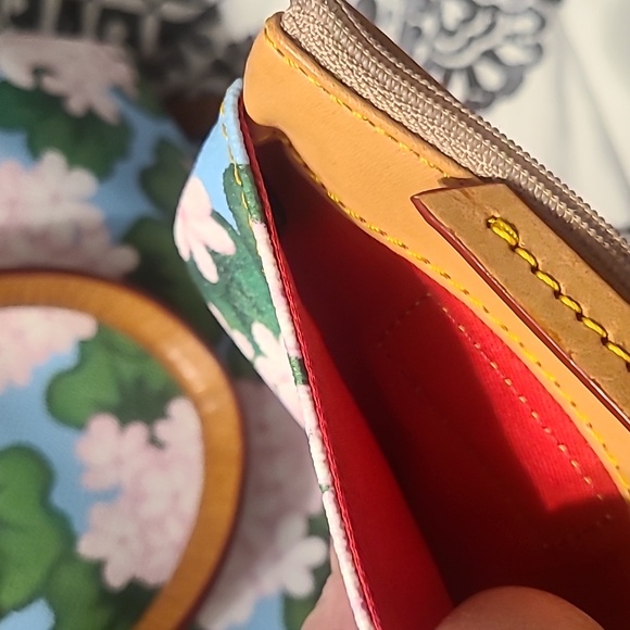 Dooney and Bourke Hydrangea Satchel with Coin Purse - Picture 9 of 9